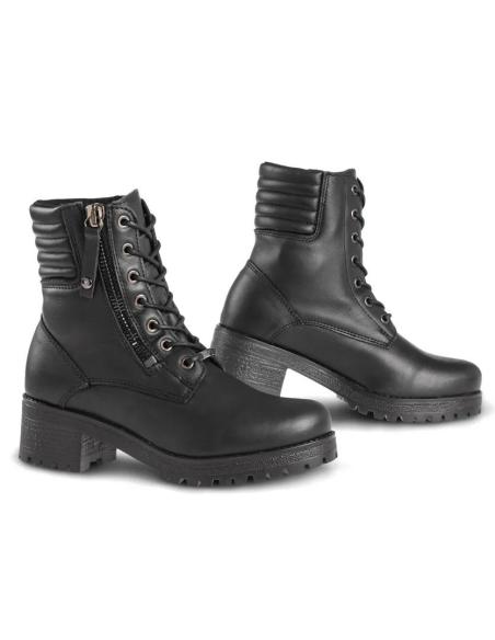 Women's Motorcycle Boots Falco Misty 2 Black Waterproof D3O