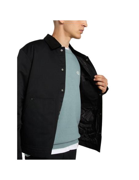 Chaqueta Dickies Union Barn negra workwear acolchada
