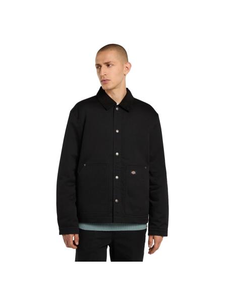 Chaqueta Dickies Union Barn negra workwear acolchada