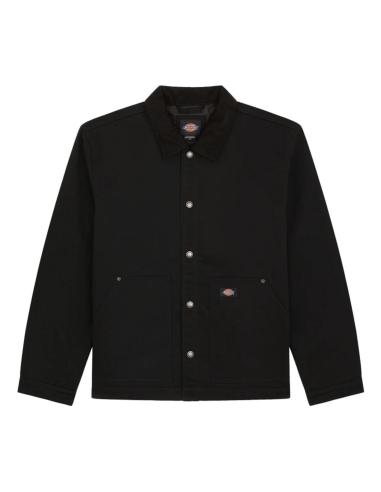 Chaqueta Dickies Union Barn negra workwear acolchada