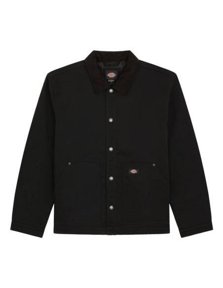 Casaco Dickies Union Barn preto workwear acolchoado