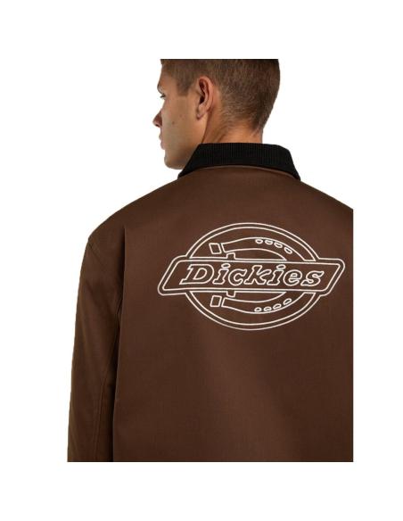 Giacca Dickies Union Barn Timber Brown abbigliamento da lavoro