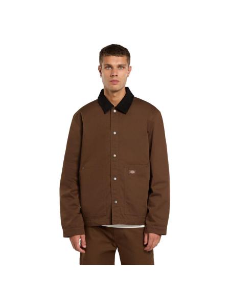 Giacca Dickies Union Barn Timber Brown abbigliamento da lavoro