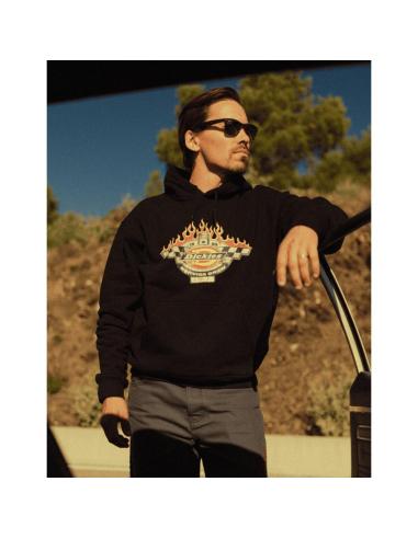 Sudadera Dickies Nashport hoodie negra racing