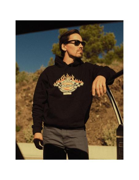 Sweat à capuche Dickies Nashport noir racing