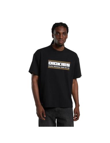 Camiseta Dickies Derby negra boxy fit algodón