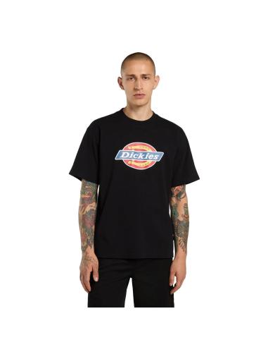 Maglietta Dickies Icon Logo nera cotone 230 GSM
