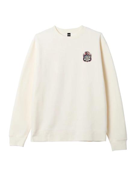 Sweat à capuche Loser Machine Work Hard Hoodie Bone