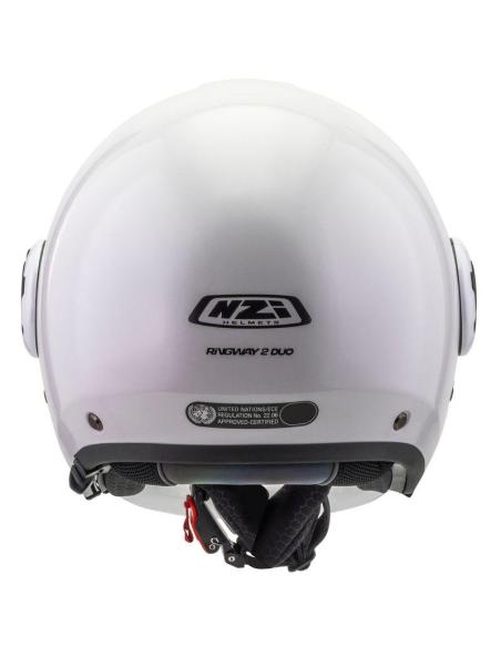 NZI Ringway 2 Duo Glossy White Helmet ECE 22.06