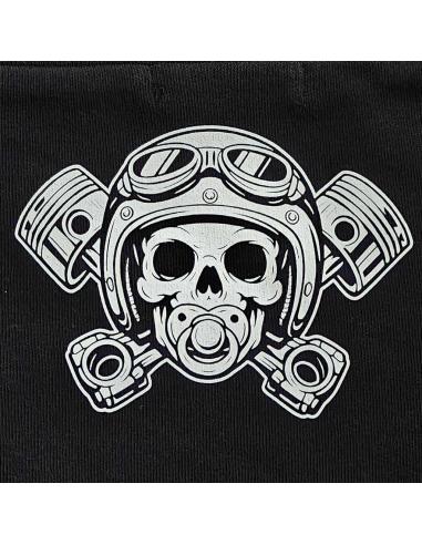 Baby Biker Skull with Pistons Shorts | Biker Diaper Cover
