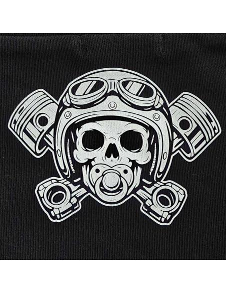 Baby Biker Skull with Pistons Shorts | Biker Diaper Cover