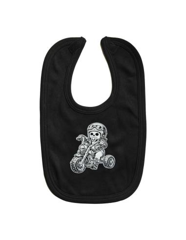 Bavoir Bébé Motard Tricycle Chopper | Bavoir Biker Coton