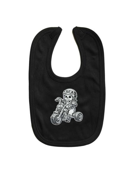 Bavoir Bébé Motard Tricycle Chopper | Bavoir Biker Coton