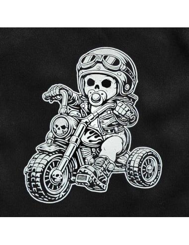 Bavaglino Bebé Motociclista Triciclo Chopper | Bavaglino Biker Cotone