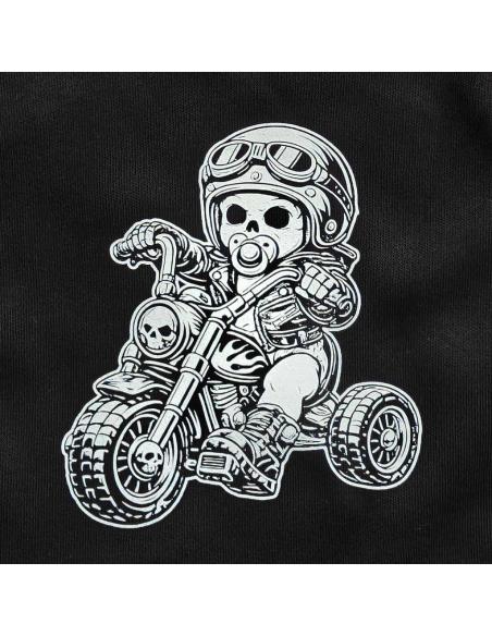 Babete Bebé Motard Triciclo Chopper | Babete Biker Algodão