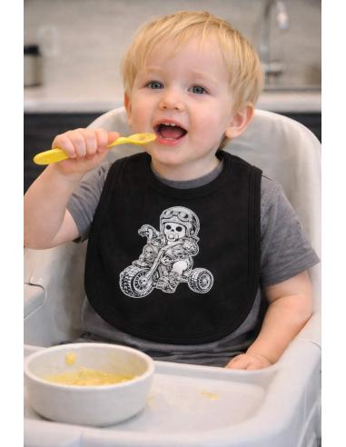 Baby Biker Bib Tricycle Chopper | Cotton Biker Bib