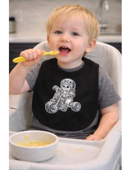 Baby Biker Bib Tricycle Chopper | Cotton Biker Bib
