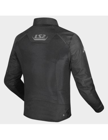 Casaco de verão ventilado LS2 Breeze preto com proteções
