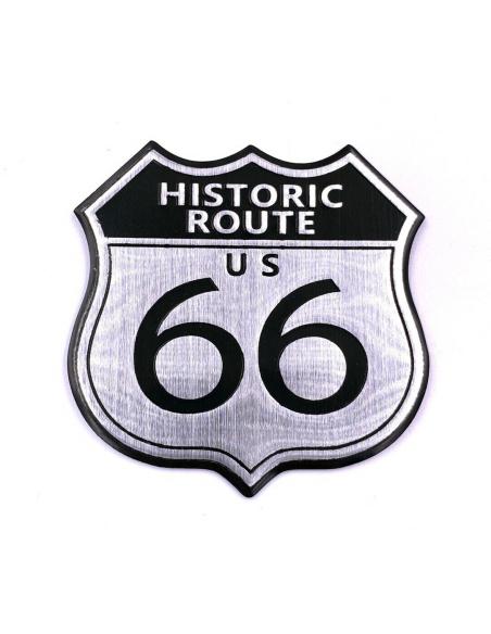 Comprar Emblema Adhesivo De Aluminio Route 66 7 X 6 Cm a precio de oferta