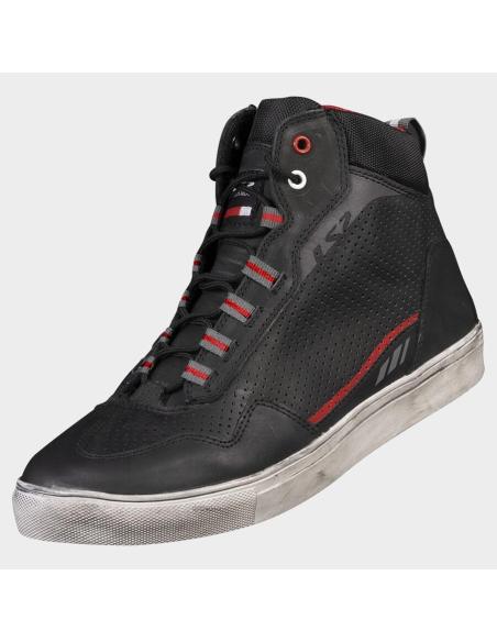 Botins LS2 Zoe pretos pele urbana moto homologados