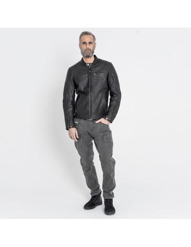 Giacca John Doe Storm Black AAA in Pelle | Iguana Custom