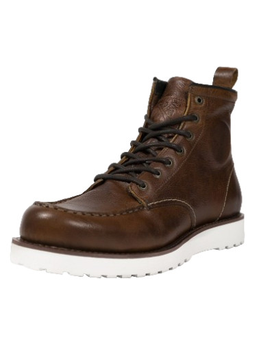 Bottes John Doe Rambler Cognac en Cuir pour Moto | Iguana Custom