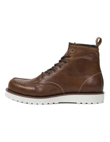 Bottes John Doe Rambler Cognac en Cuir pour Moto | Iguana Custom