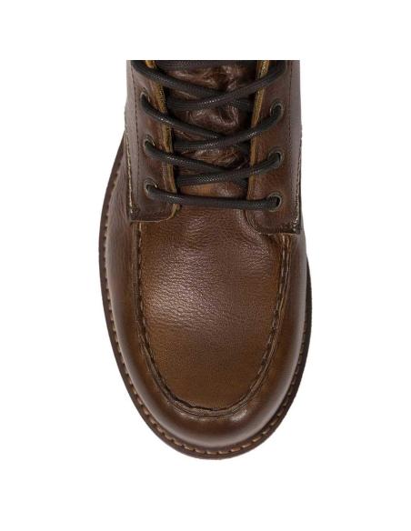 Bottes John Doe Rambler Cognac en Cuir pour Moto | Iguana Custom