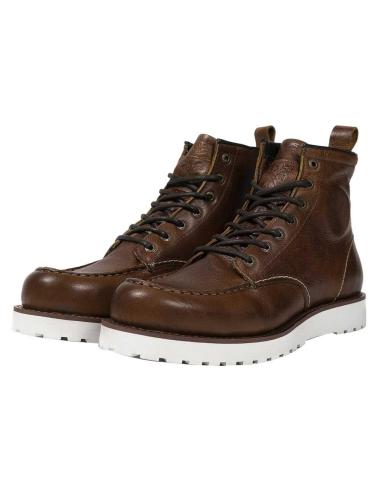 Bottes John Doe Rambler Cognac en Cuir pour Moto | Iguana Custom