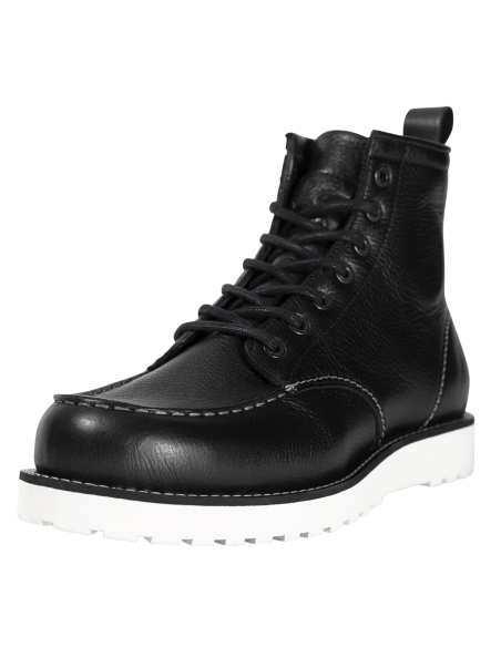 Bottes de Moto en Cuir Noires John Doe Rambler | Iguana Custom