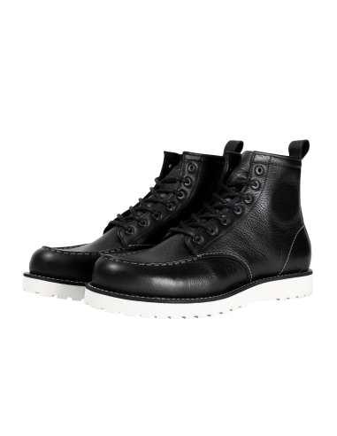 John Doe Rambler Black Leather Motorcycle Boots | Iguana Custom