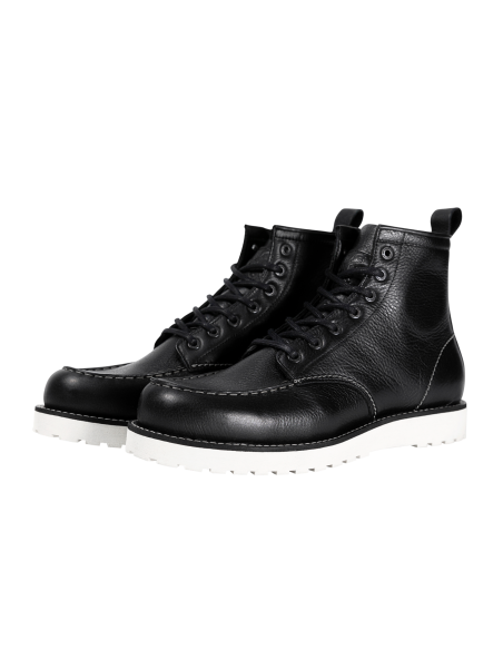 Bottes de Moto en Cuir Noires John Doe Rambler | Iguana Custom