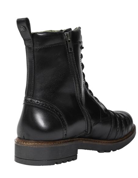 John Doe Falcon Black Leather Motorcycle Boots | Iguana Custom