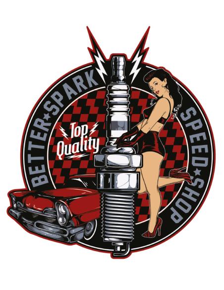 Calca UV Better Spark Better Speed Shop 75x75 mm | Iguana Custom