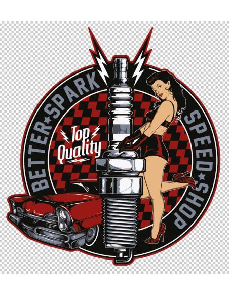 Calca UV Better Spark Better Speed Shop 75x75 mm | Iguana Custom