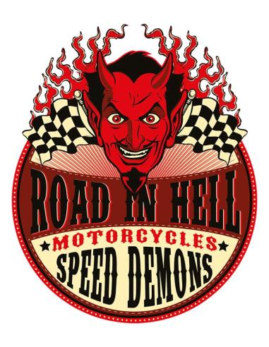 Calca UV Speed Demons Road in Hell  vintage 75 X 75 Mm a precio de oferta