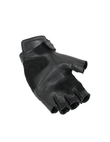 Black leather MACNA Tulsa fingerless gloves