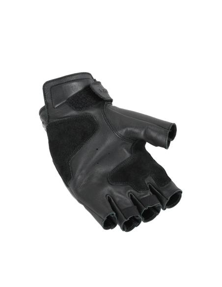 Black leather MACNA Tulsa fingerless gloves