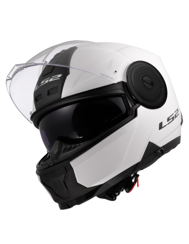 Buy Ls2 Ff902 Scope Ii Glossy White Modular Helmet – Versatility And Safety For Every Adventure at a Discounted Price