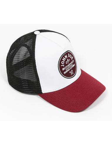 Casquette John Doe JDM 0/1 Red noire/blanche