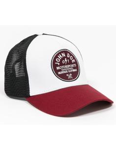 Cappellino John Doe JDM 0/1 Red nero/bianco