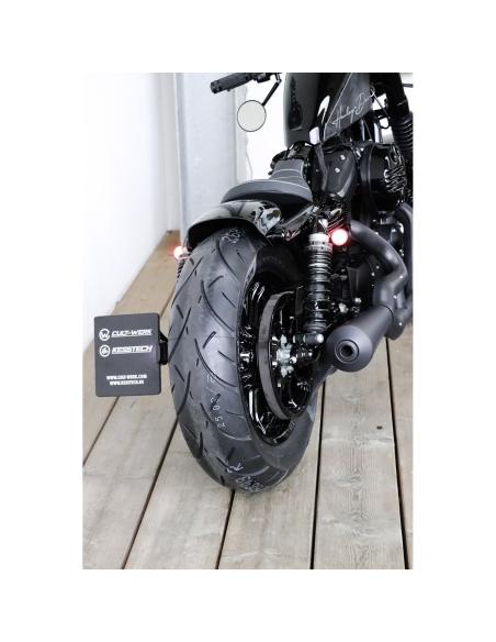 Pára-lamas Cult-Werk Low Sportster preto brilhante