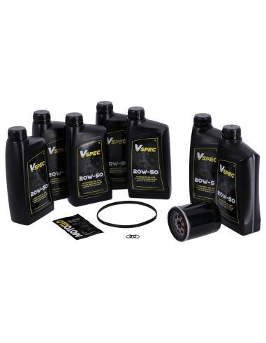 Comprar Pack Servicio Aceite Sintetico Y Filtro Negro Hd 17-Up Touring a precio de oferta