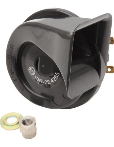 KLAXON NOIR ÉLECTRIQUE 12V DRAG SPECIALTIES 110 DB TYPE OEM
