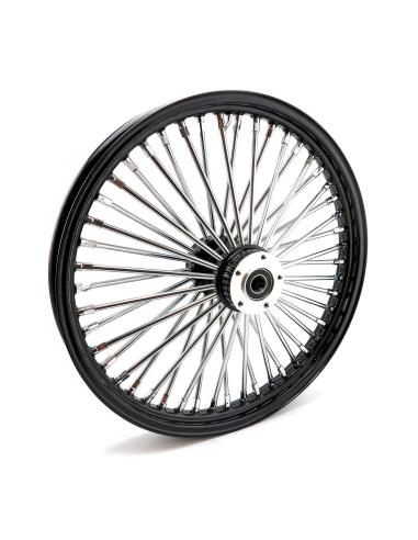 Ruota anteriore MCS 48 Fat Spoke 19 DF nera