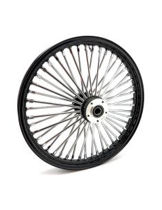 Llanta delantera MCS 48 Fat Spoke 19 DF negra