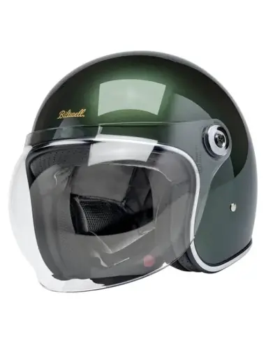 Biltwell Tahoe metallic Sierra Green helmet