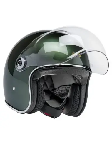 Biltwell Tahoe metallic Sierra Green helmet