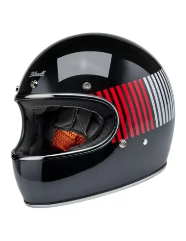 Casco Biltwell Gringo RWB Raceflow nero