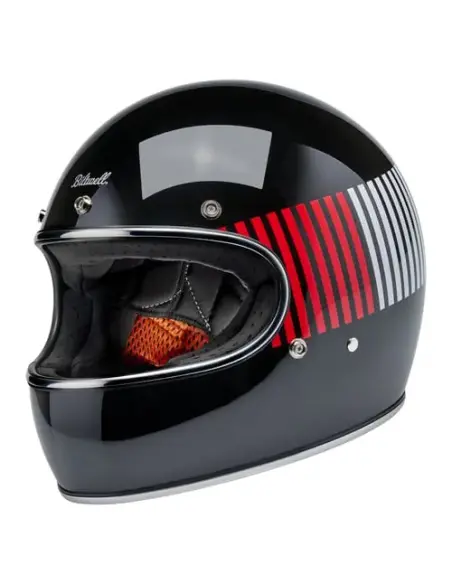 Casco Biltwell Gringo RWB Raceflow negro